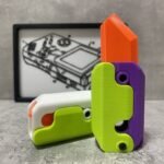 3D Printed Gravity Jumping Radish Toy – Mini Decompression Fidget Pendant - Image 8